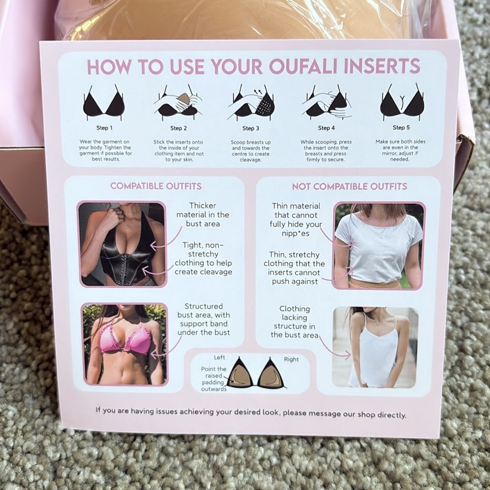 Bra inserts - Picture 2 of 3